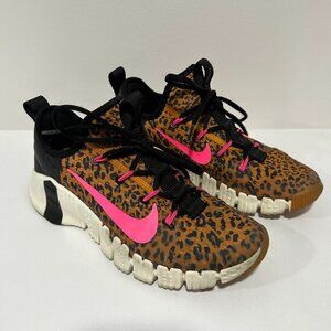 Nike Free Women's Metcon 3 Crossfit Cheetah Print Size 8